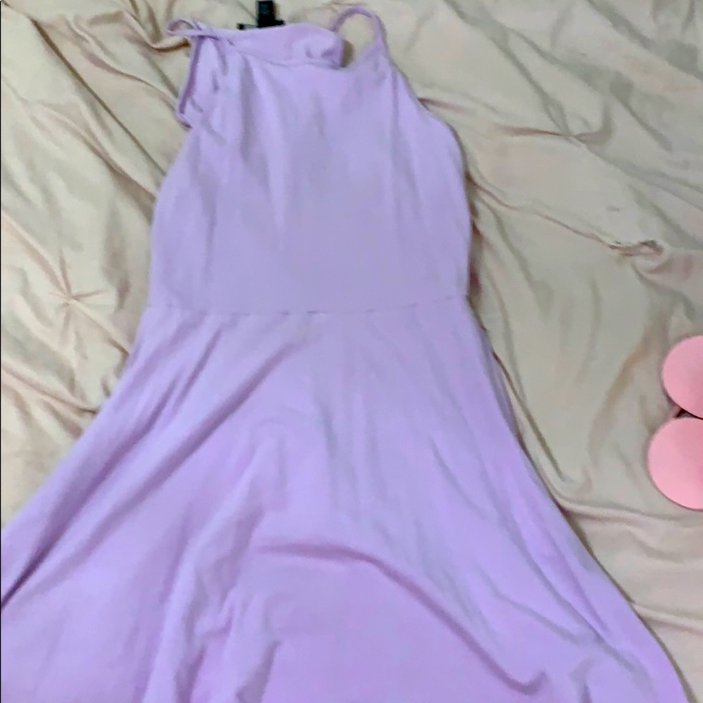 Purple skater dress